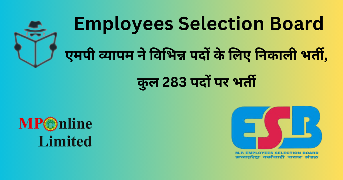 Employees Selection Board Group 3 Recruitment 2024
