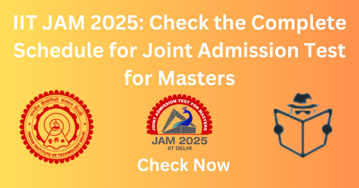 JOINT ADMISSION TEST FOR MASTERS (JAM) 2025